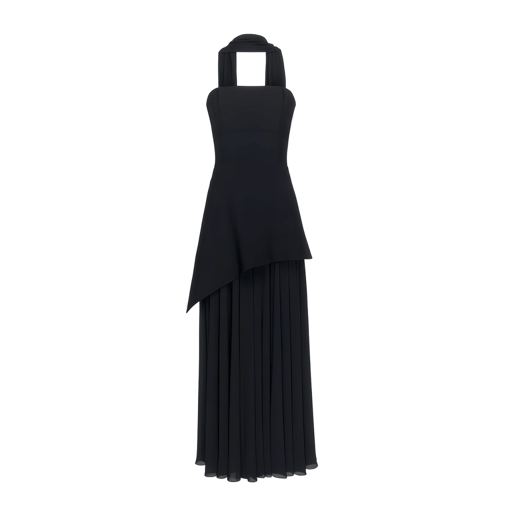 Solène Off-Shoulder Ruched Maxi Gown