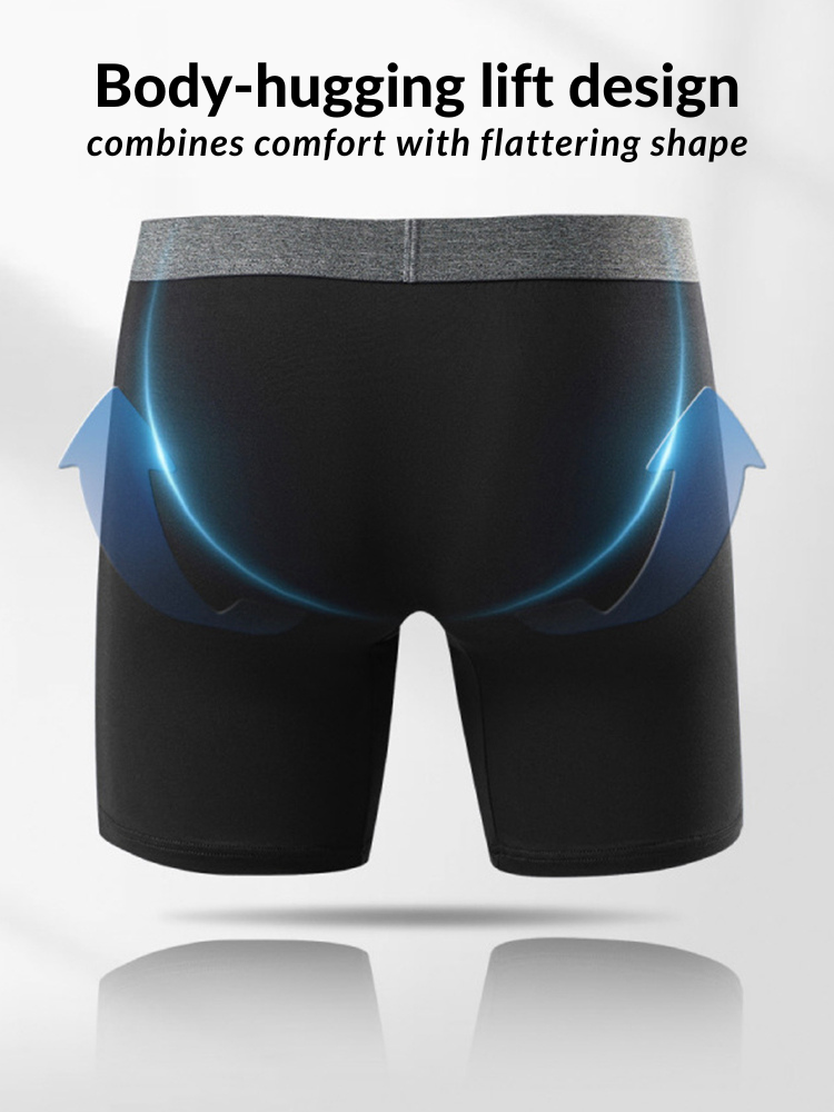 3 Pack Men's Plus-Size Anti-Chafing Performance Boxer Briefs