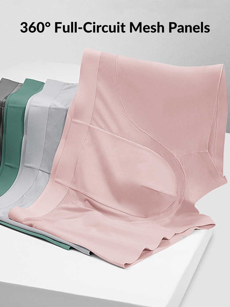 3 Pack Men's 3D Pouch Seamless Modal Trunks