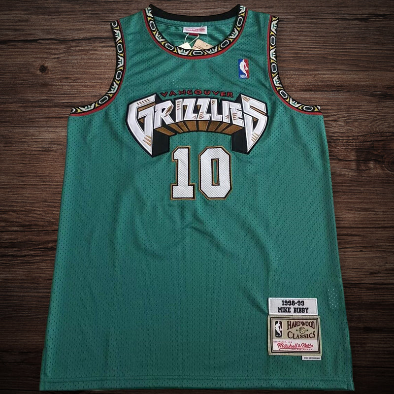 Men’s Memphis Grizzlies 1998-1999 #10 Mike Bibby Jersey