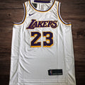 Men’s Los Angeles Lakers #23 James white jersey