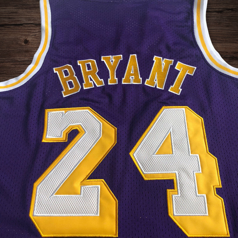 Men’s Los Angeles Lakers 2007-08 #24 Kobe Bryant Purple Jersey