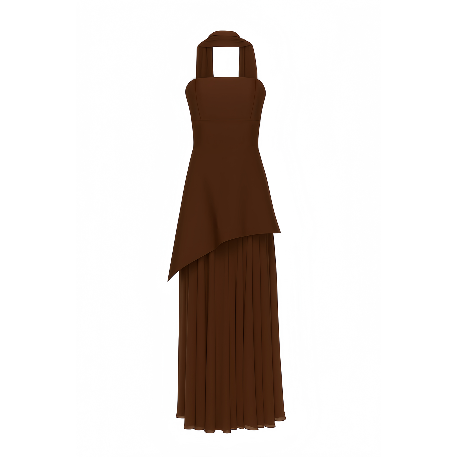 Solène Off-Shoulder Ruched Maxi Gown