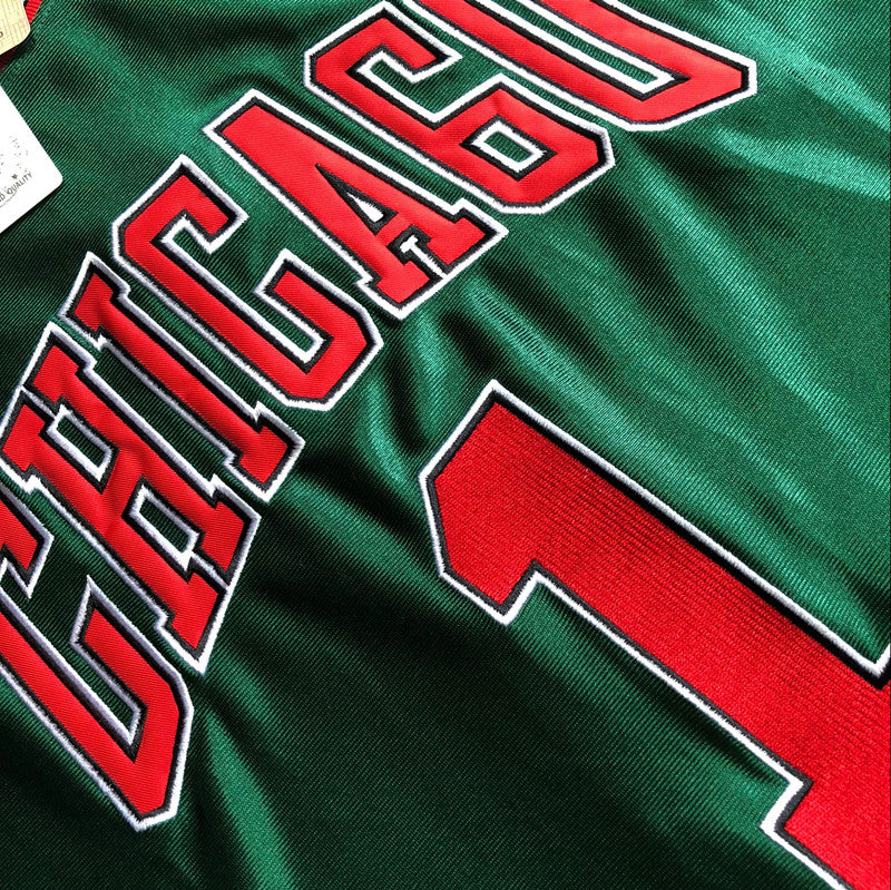 Men’s Chicago Bulls 2008-09 #1 Derrick Rose Jersey Green