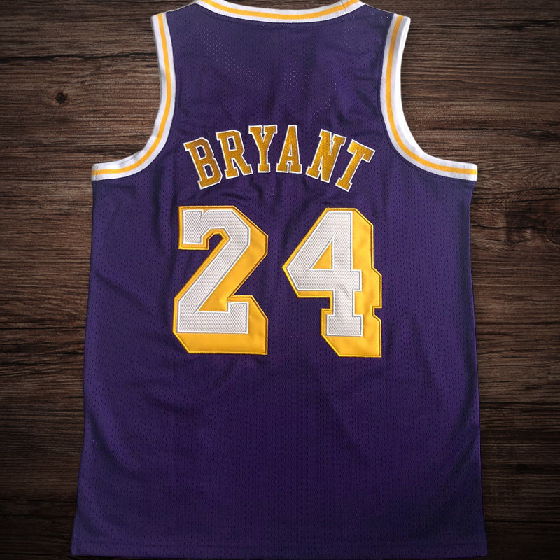 Men’s Los Angeles Lakers 2007-08 #24 Kobe Bryant Purple Jersey
