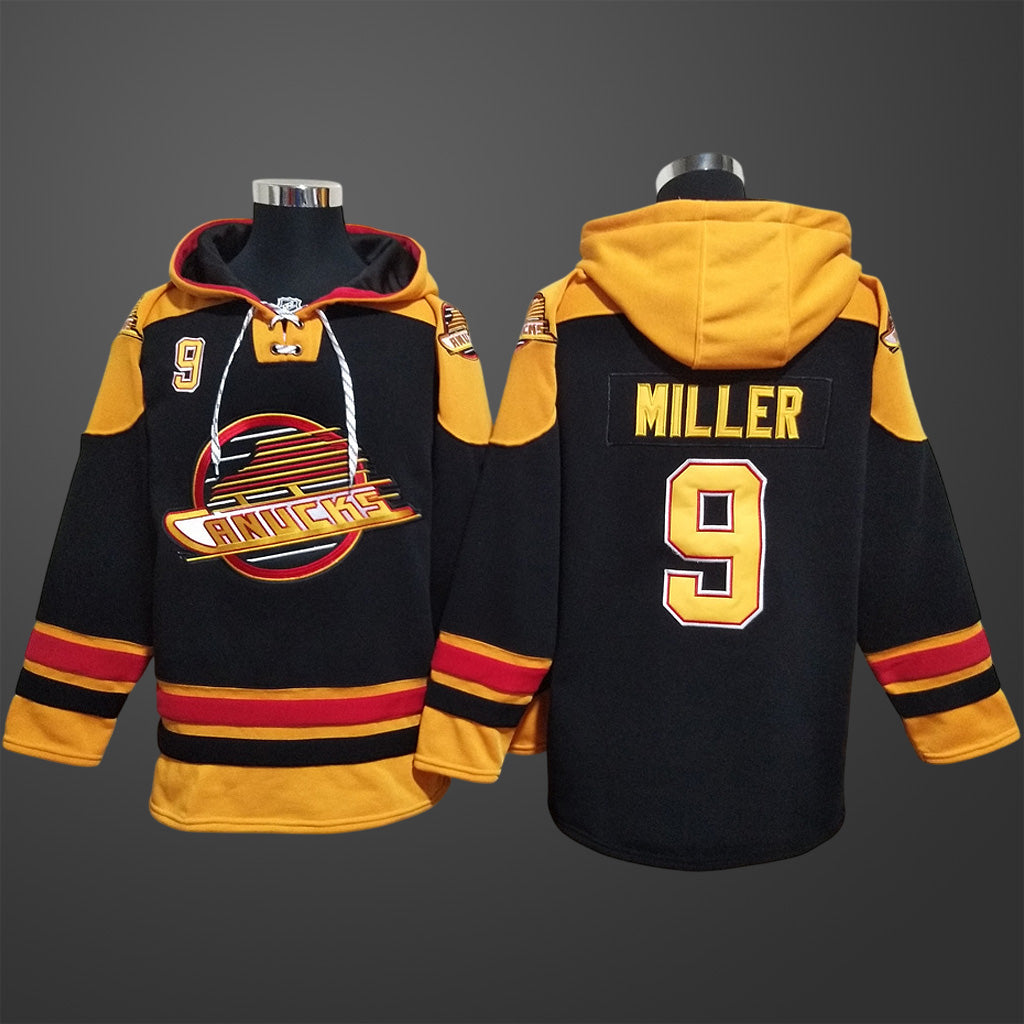 Men’s Vancouver Canucks #9 JT Miller All Stitched Hoodie