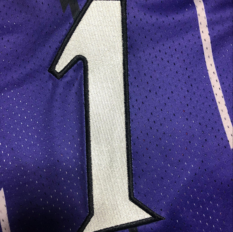 Men’s Toronto Raptors 1998-99 #1 Tracy McGrady Jersey purple