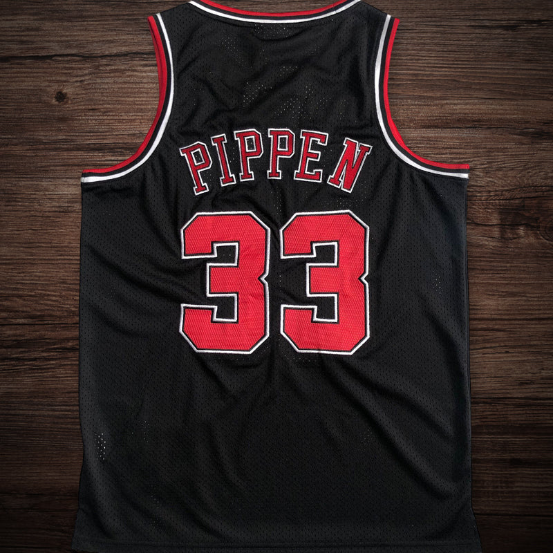 Men’s Chicago Bulls 1997-98 Finals #33 Scottie Pippen Jersey Black