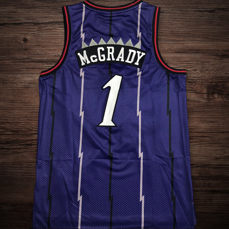 Men’s Toronto Raptors 1998-99 #1 Tracy McGrady Jersey purple