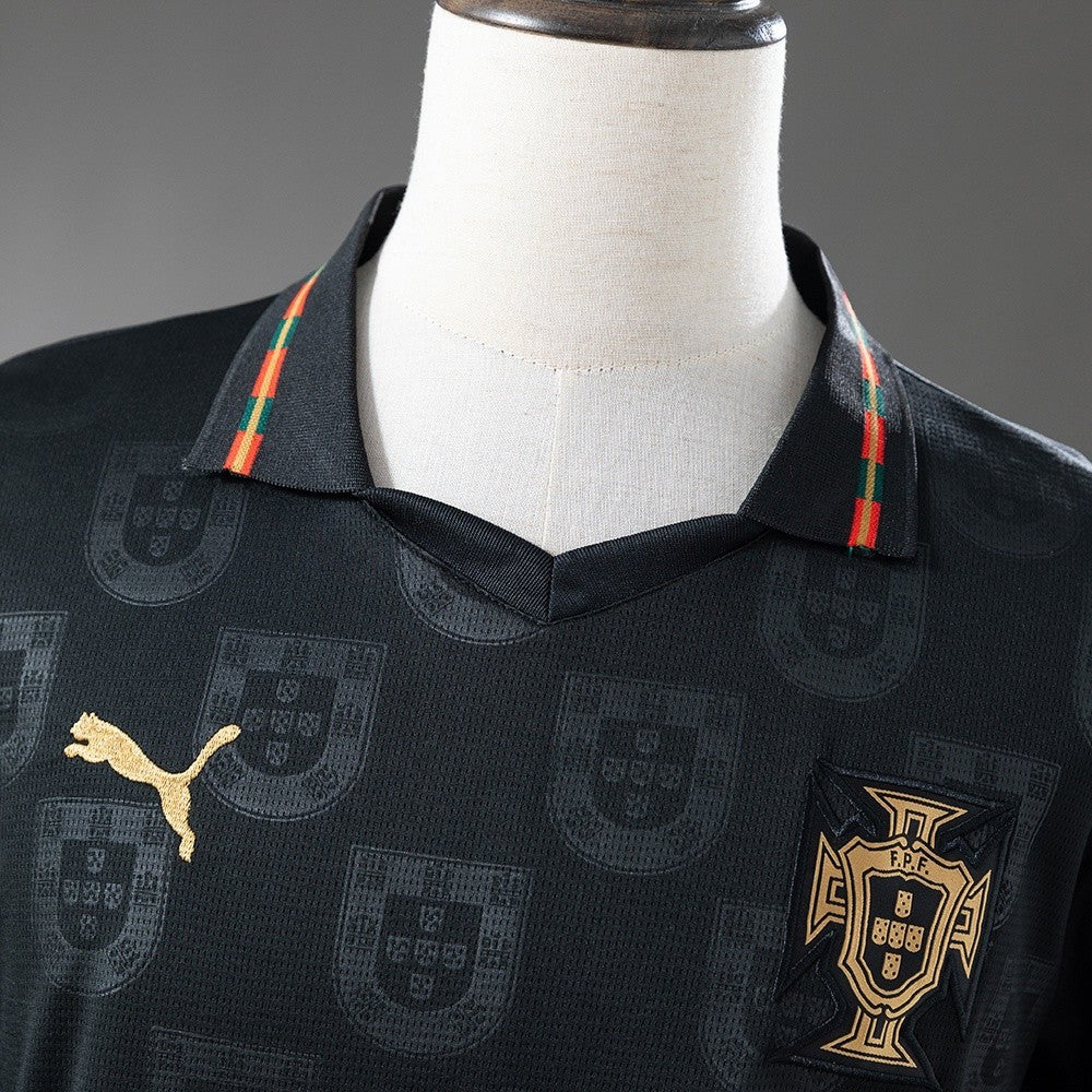 Men’s Portugal 2026 Special Edition Black Panther Long-Sleeve Jersey S-4XL