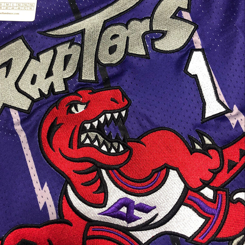 Men’s Toronto Raptors 1998-99 #1 Tracy McGrady Jersey purple