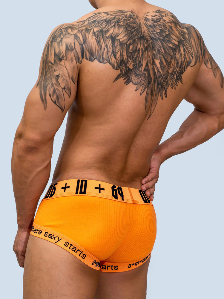 2 Pack Men's Low-rise Sexy Side Opening Pocket Trunk