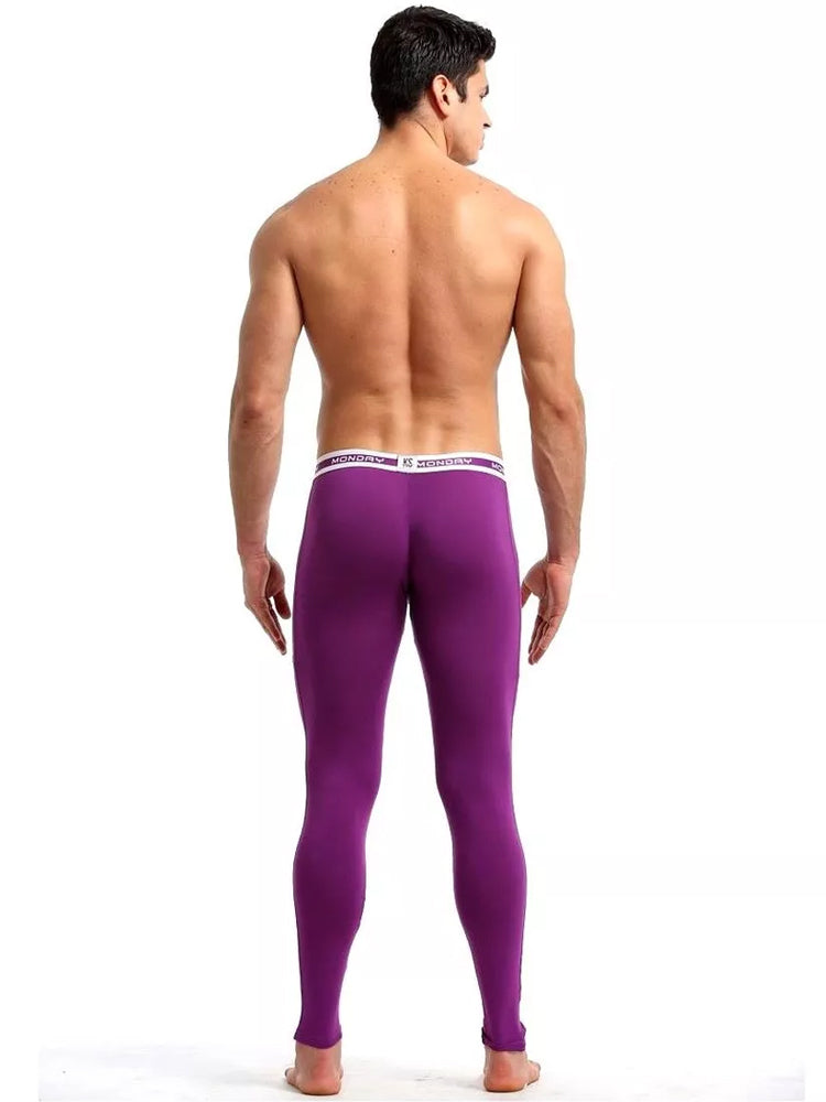 Men's Warm Pants Thin Fleece Casual Thermal Pants