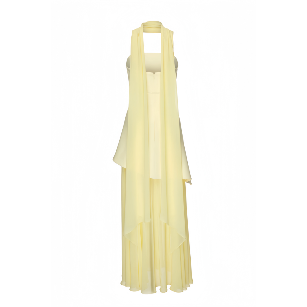 Solène Off-Shoulder Ruched Maxi Gown