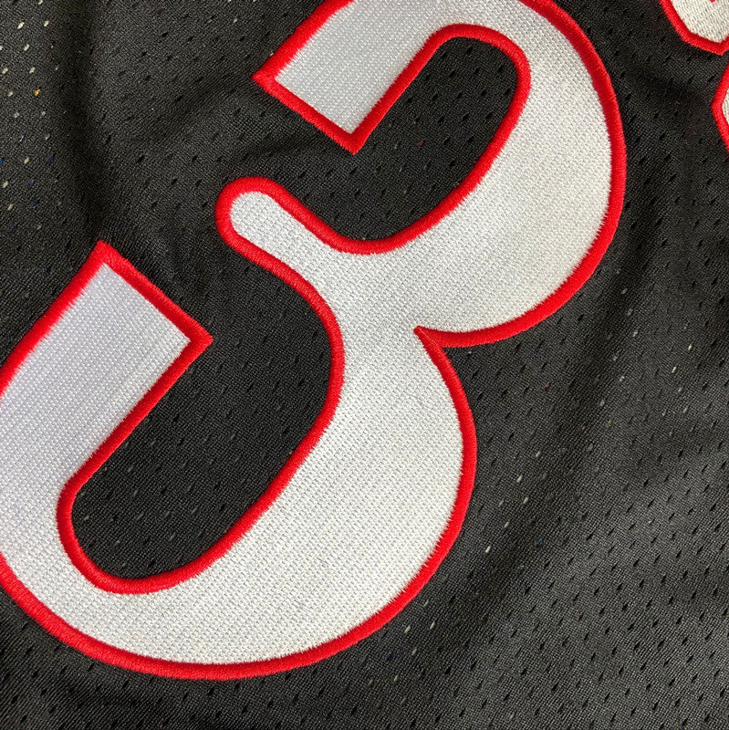 Men’s 76ers #3 Allen Iverson 1997-98 Black All Stitched Jersey