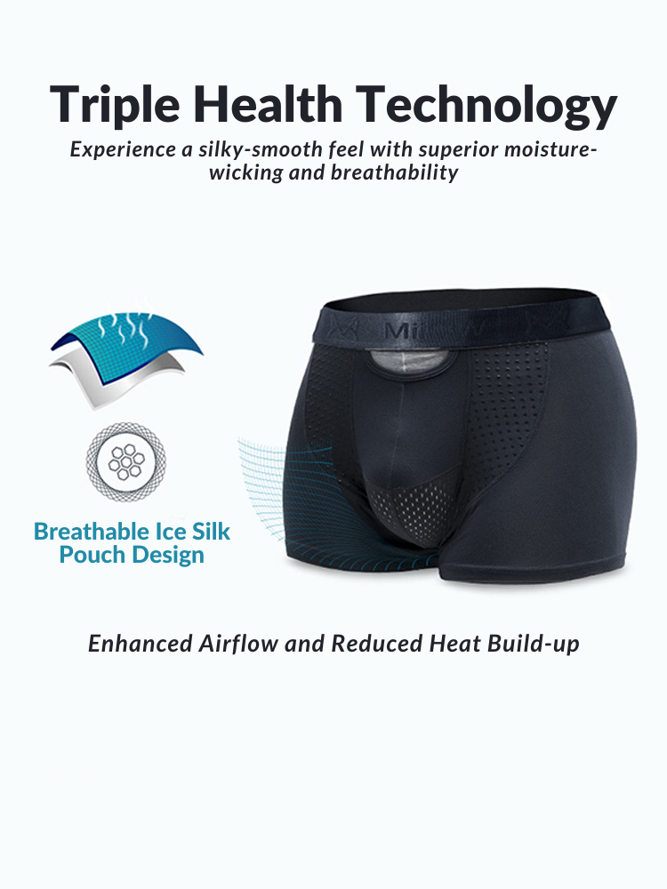 2 Pack Men's Bullet Separation Large Pouch Trunks