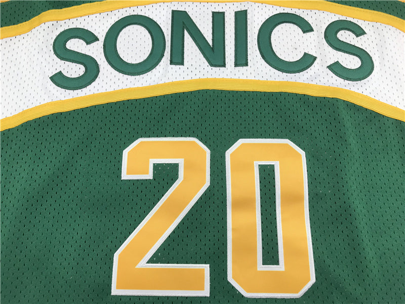 Men’s Sonics #20 Payton Stitched Jersey