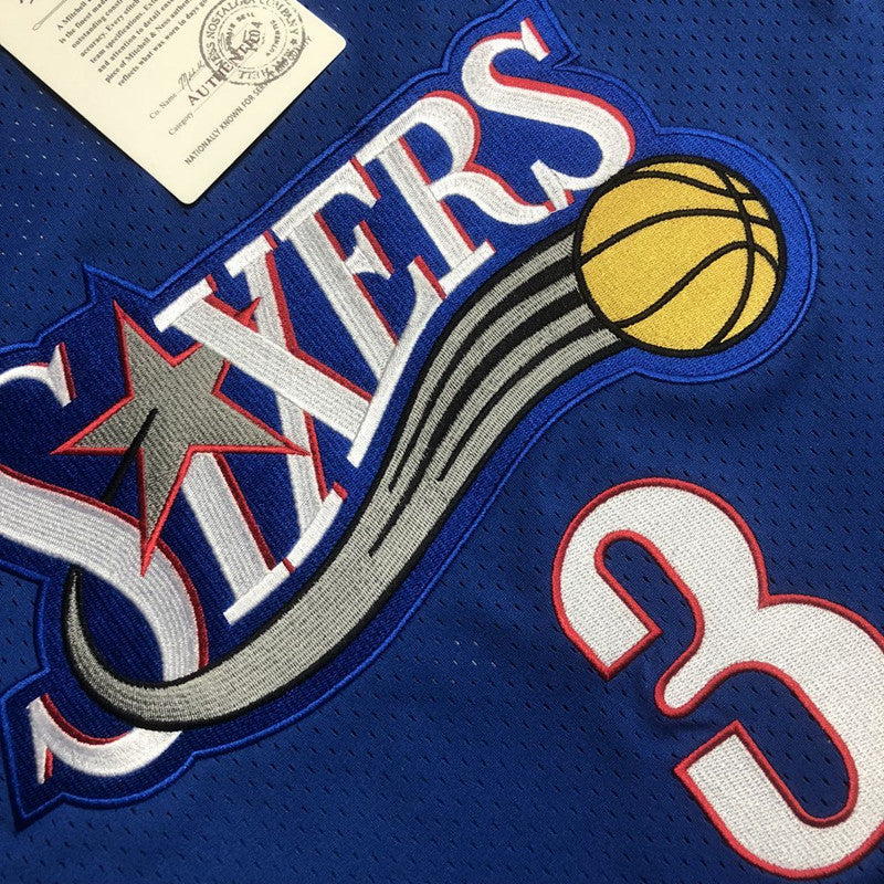 Men’s Philadelphia 76ers #3 IVERSON Short Sleeve Jersey