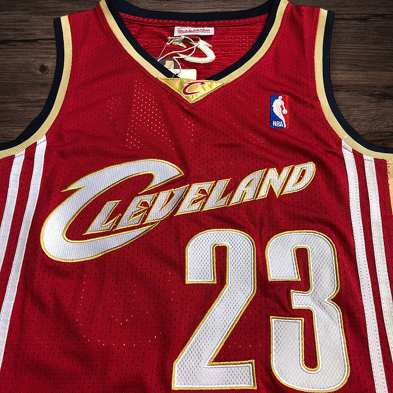Men’s Cavaliers 2003-04 #23 James Red Jersey