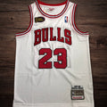 Men’s Chicago Bulls 1997-98 Finals #23 Michael Jordan Jersey White
