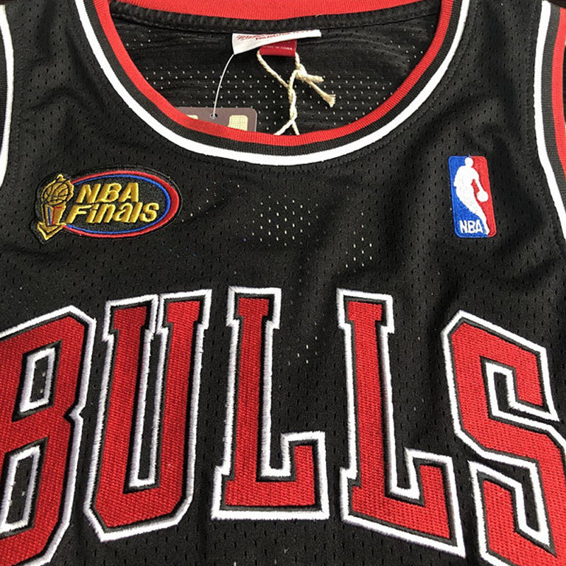 Men’s Chicago Bulls 1997-98 Finals #33 Scottie Pippen Jersey Black