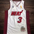 Men’s Heat 2005-06 #3 WADE White Jersey