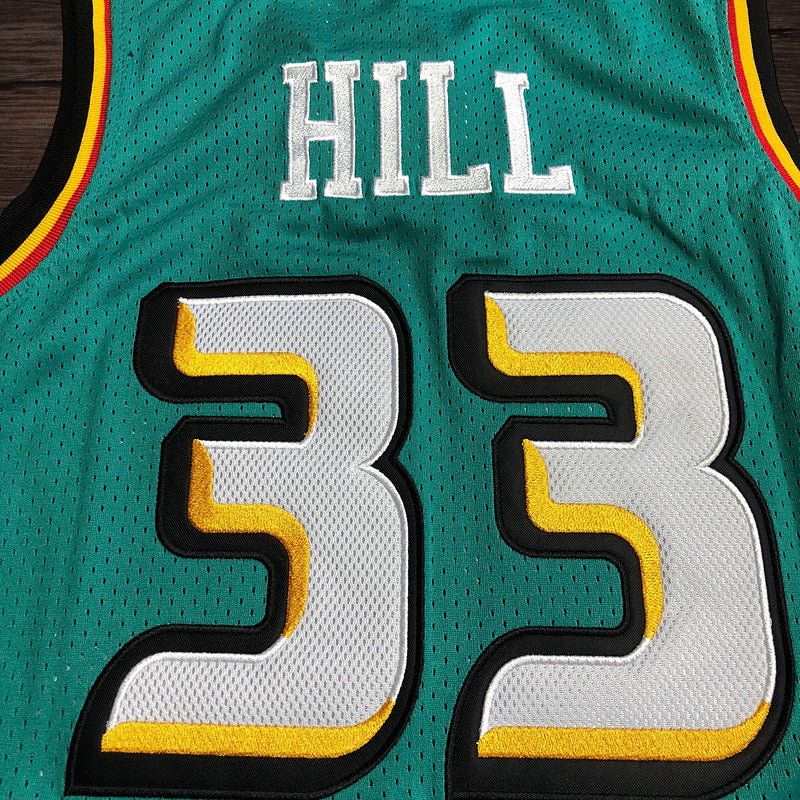 Men’s Detroit Pistons 1998-99 #33 Grant Hill Jeresy