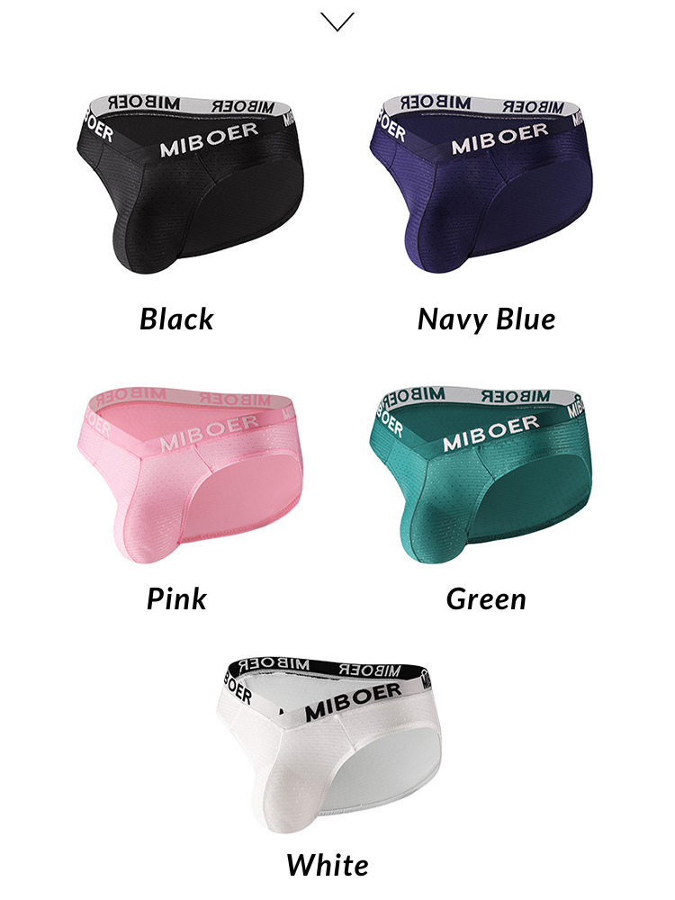 2 Pack Men's U-Pouch V-Front Low-Rise Briefs