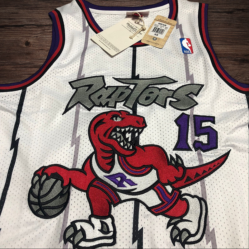 Men’s Toronto Raptors 1998-99 #15 Vince Carter Jersey White