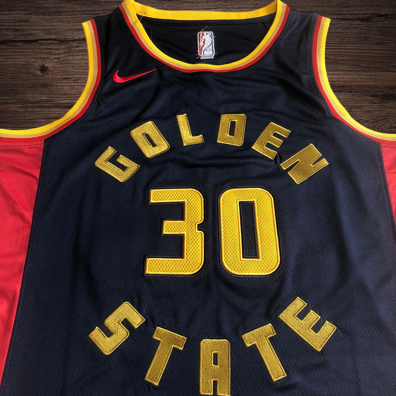 Men’s Golden State Warriors 2025 City Edition #30 CURRY Jersey DarkBlue
