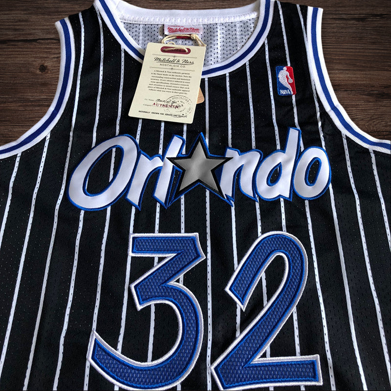 Men’s Orlando Magic 1994-95 #32 Shaquille O’neal Jersey Black