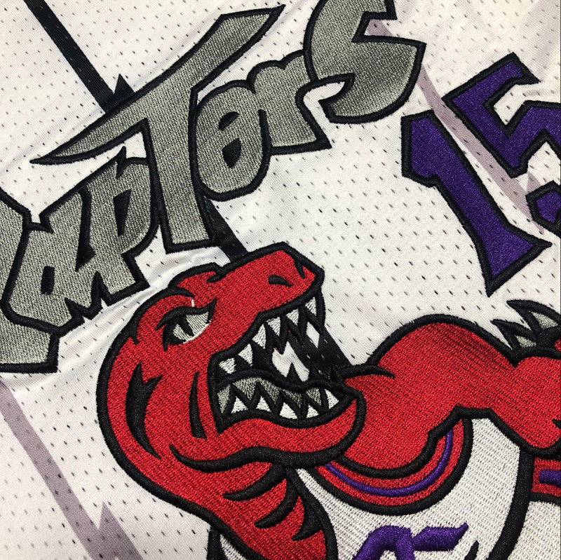 Men’s Toronto Raptors 1998-99 #15 Vince Carter Jersey White