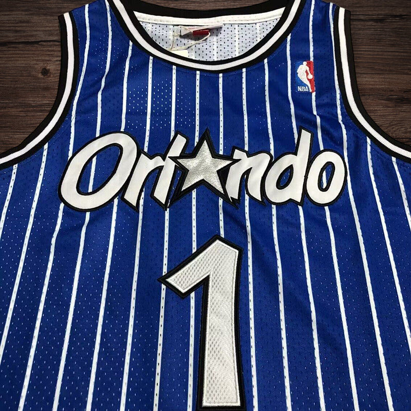 Men’s Orlando Magic 2003-04 #1 Tracy McGrady blue jersey