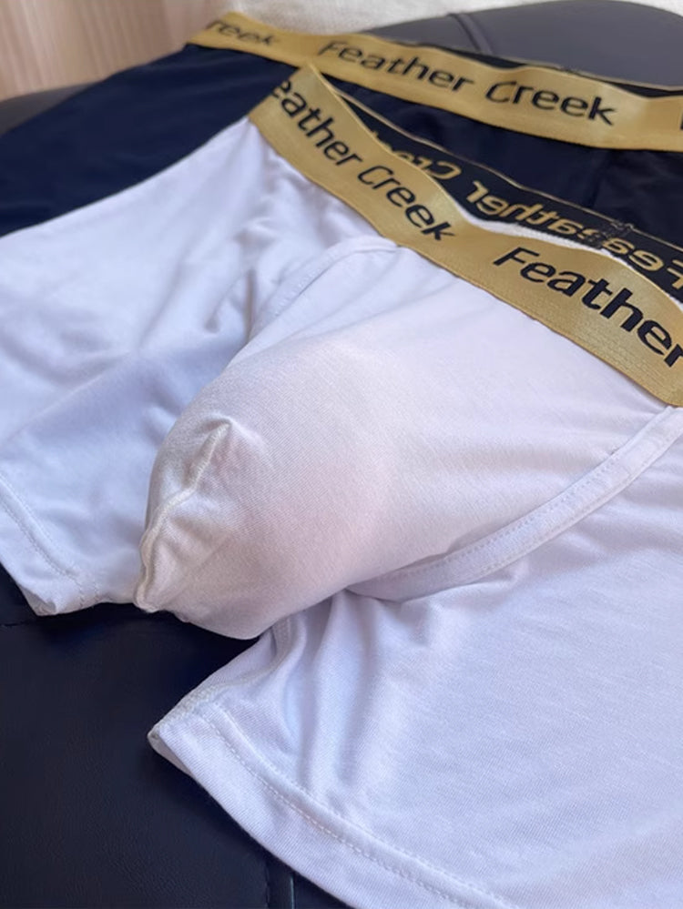 3 Pack Men's U-Shaped Large Pouch Breathable Comfortable Trunks