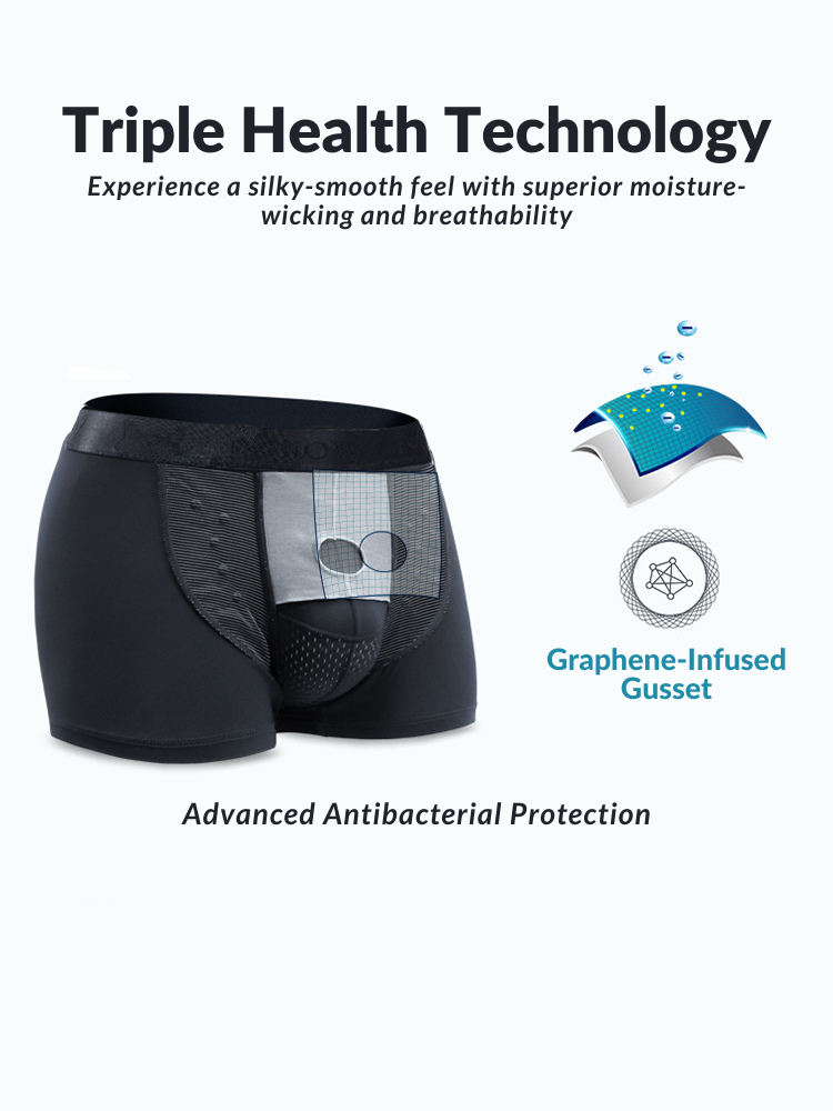 2 Pack Men's Bullet Separation Large Pouch Trunks