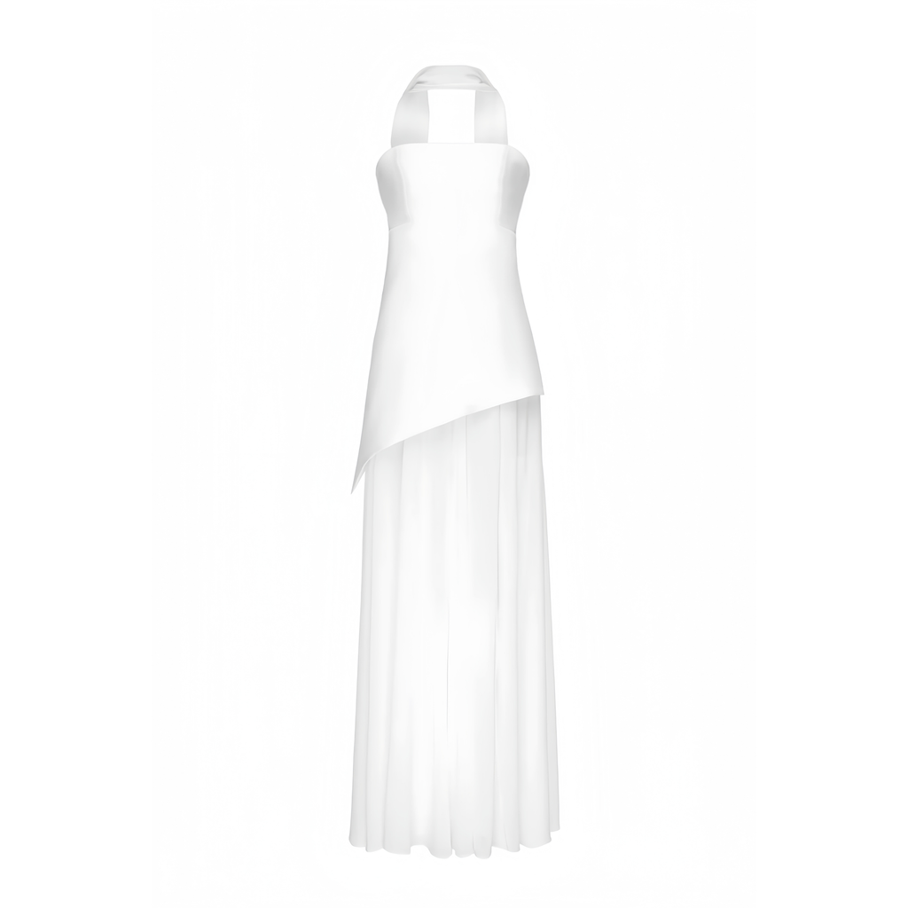 Solène Off-Shoulder Ruched Maxi Gown