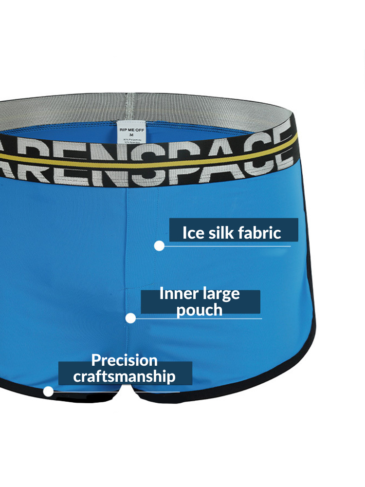 2 Pack Men's Comfortable Lounge Sport Boxer Briefs