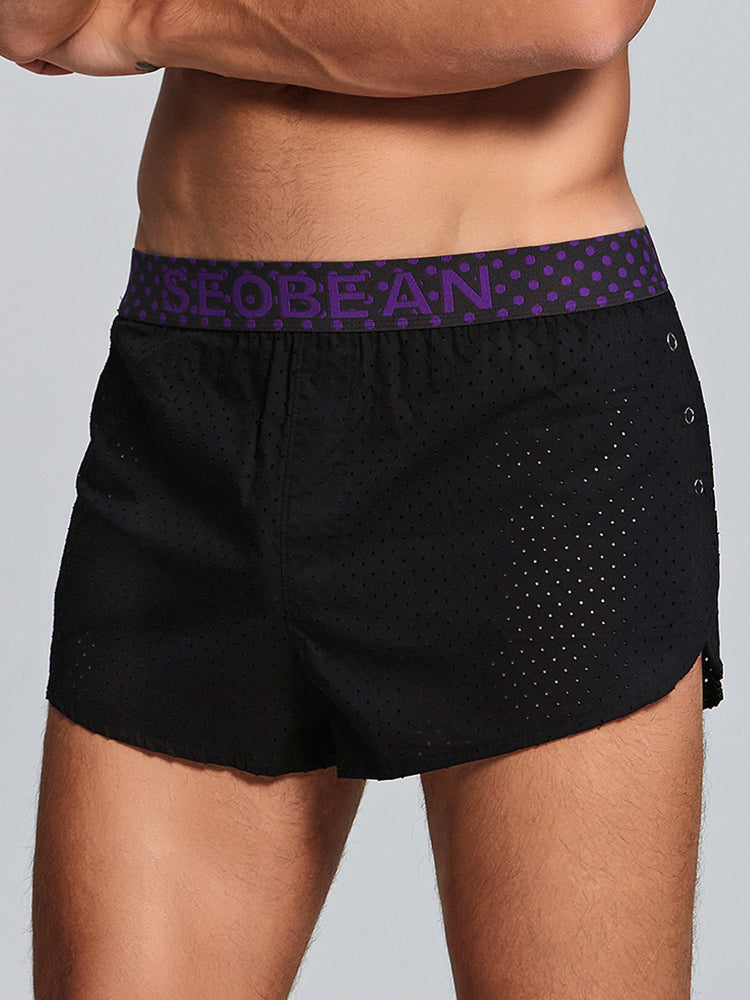 Men's Cotton Butt Lifter Boxers with Breathable Tummy Control