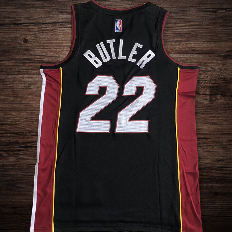 Men’s Miami Heat #22 Butler Black Jersey