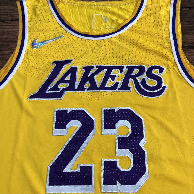 Men’s Los Angeles Lakers #23 James Player Edition Jersey