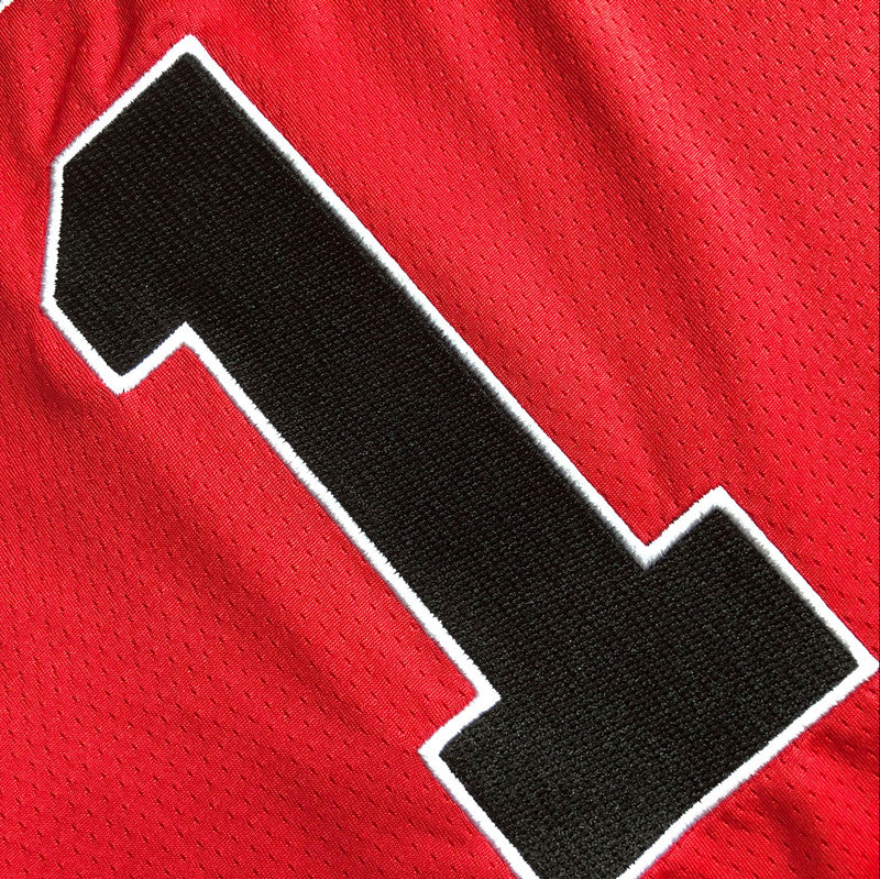 Men’s Chicago Bulls #1 Derrick Rose Jersey Red