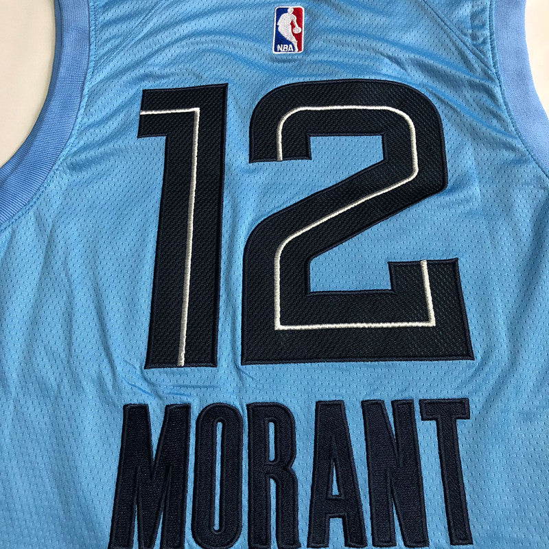 Men’s Memphis Grizzlies 2023 #12 Morant Blue Jersey