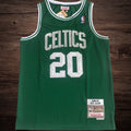 Men’s Boston Celtics 1996-97 #20 Ray Allen Jersey Green All Stitched