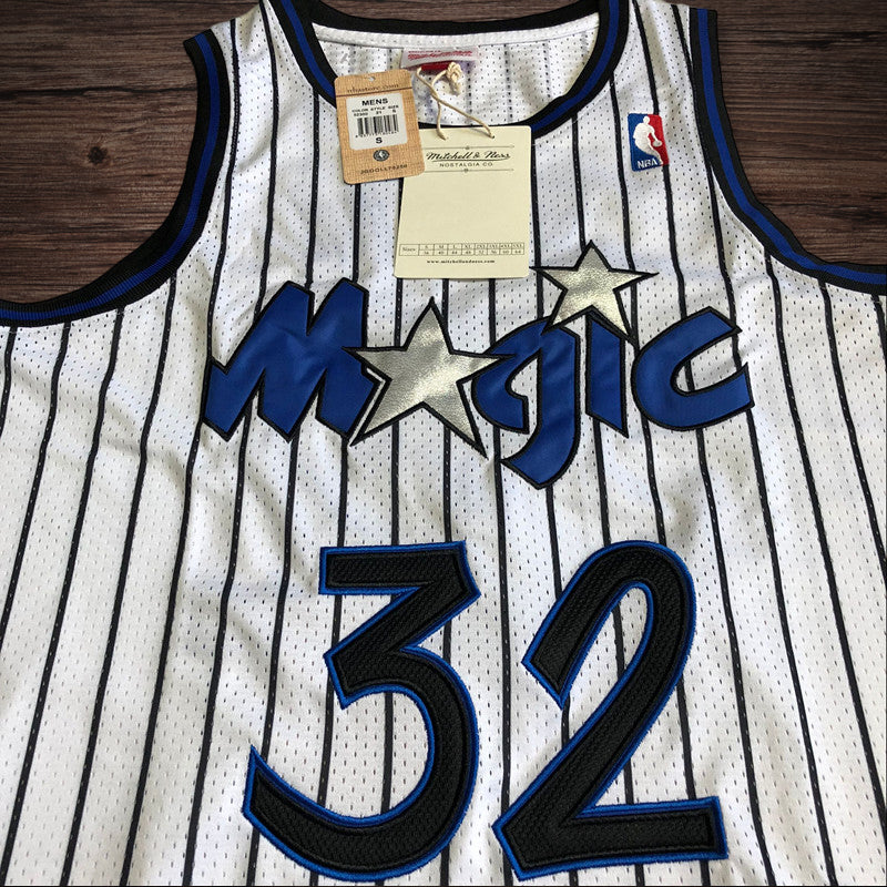Men’s Orlando Magic 1993-94 #32 Shaquille O’neal Jersey White