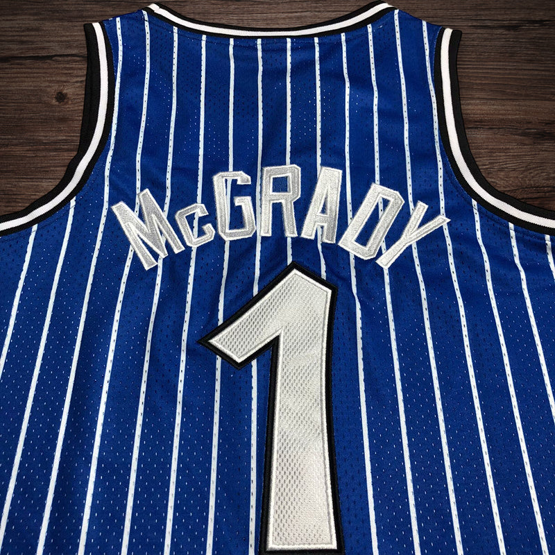 Men’s Orlando Magic 2003-04 #1 Tracy McGrady blue jersey
