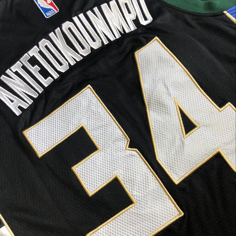 Men’s Milwaukee Bucks #34 Antetokounmpo Jersey