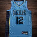 Men’s Memphis Grizzlies 2023 #12 Morant Blue Jersey