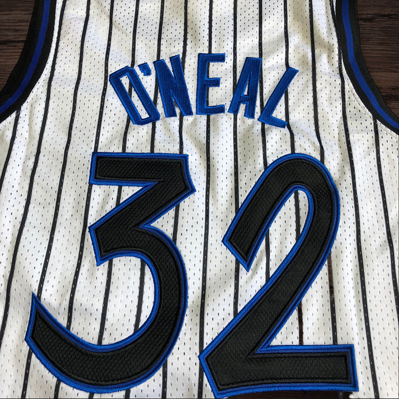 Men’s Orlando Magic 1993-94 #32 Shaquille O’neal Jersey White