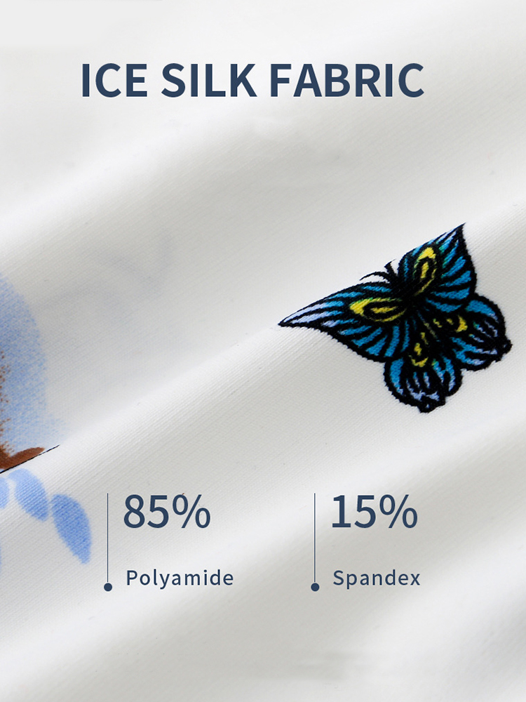 3 Pack Men's Ice Silk Dual Pouch Trunks