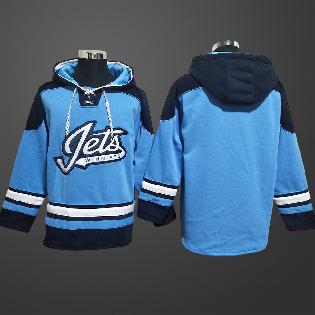 Men’s Winnipeg Jets Team Blank All Stitched Hoodie
